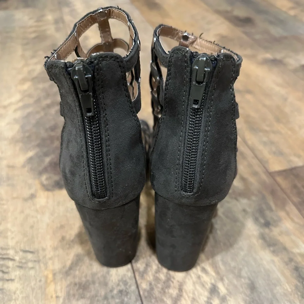REPORT “Wesley” Studded Caged Heels, Size 8.5
